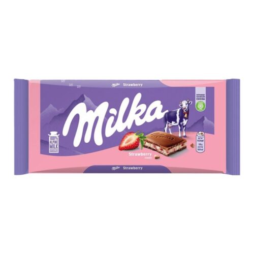 Milka Çilekli Yoğurtlu Çikolata 100 g