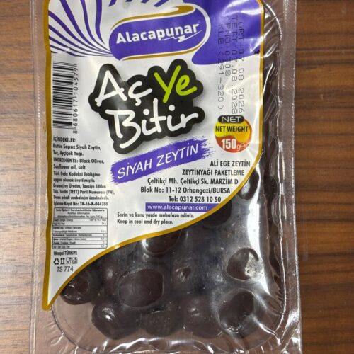 Alacapunar Aç Ve Ye Siyah Zeytin