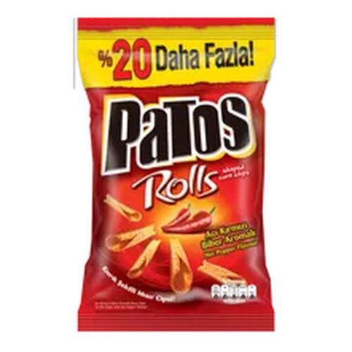 Patos Rolls Acı Kırmızı Biber Aromalı 167 g