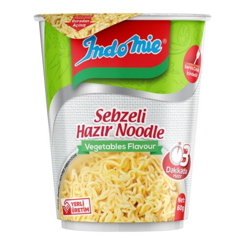İndomie Sebze Çeşnili Noodle Bardak 60 g