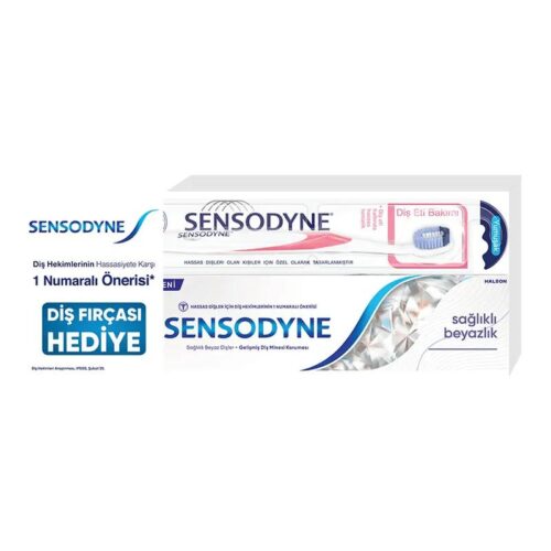 Sensodyne Sağlıklı Beyazlık Diş Macunu 75 ml + Diş Fırçası