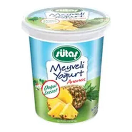 Sütaş Meyveli Yoğurt Ananas Meyveli 500 g