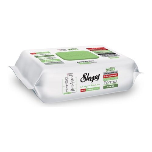 Sleepy Easy Clean Yüzey Temizlik Havlusu Ananas 100'lü