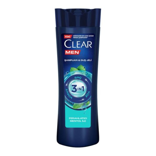 Clear Men Şampuan 3 İn 1 Ferahlatıcı Mentol 350 ml