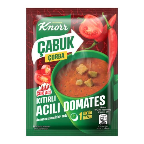 Knorr Çabuk Çorba Kıtırlı Acılı Domates 22 g