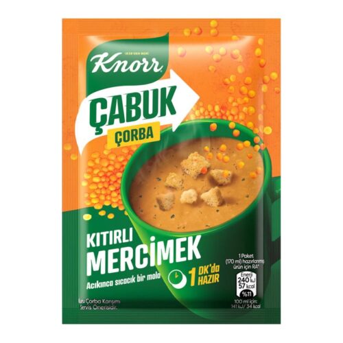 Knorr Çabuk Çorba Kıtırlı Mercimek 22 g