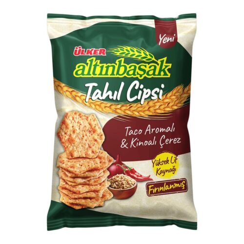 Ülker Altınbaşak Tahıl Cipsi Tacolu ve Kinoalı 50 g