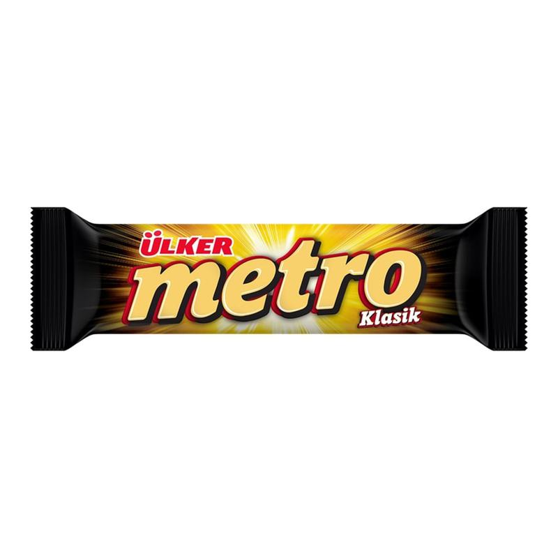 Ülker Metro Sütlü Çikolata Kaplı Karamel Ve Nugalı Bar 36 g