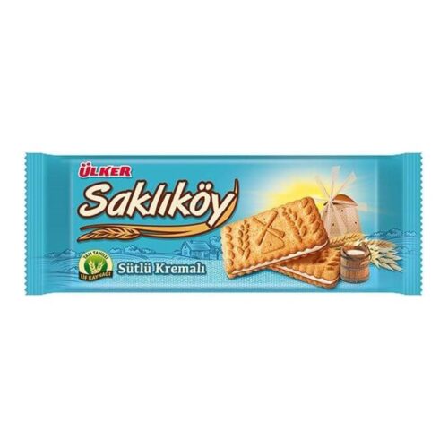 Ülker Saklıköy Sütlü Kremalı Bisküvi 100 g