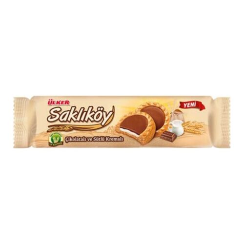 Ülker Saklıköy Çikolatalı Sütlü Kremalı Bisküvi 100 g