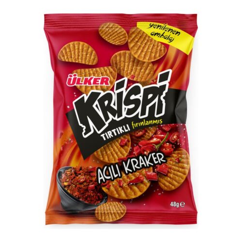 Ülker Krispi Tırtıklı Acılı Kraker 48 g
