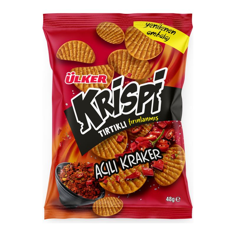 Ülker Krispi Tırtıklı Acılı Kraker 48 g
