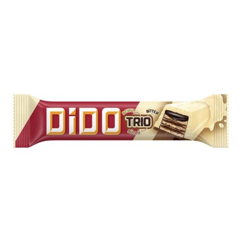 Ülker Dido Trıo Beyaz Sütlü Bitter Çikolatalı Gofret 36.5 g