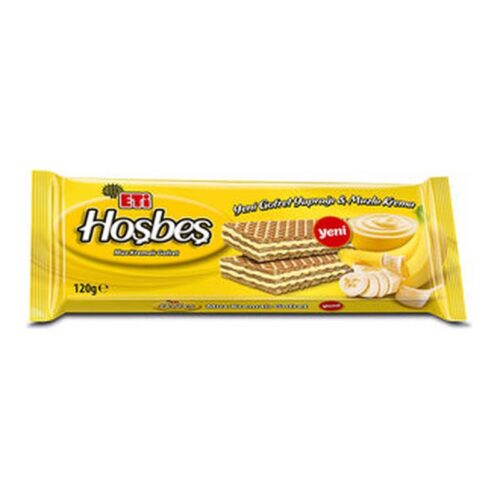 Eti Hoşbeş Muz Kremalı Gofret 120 g