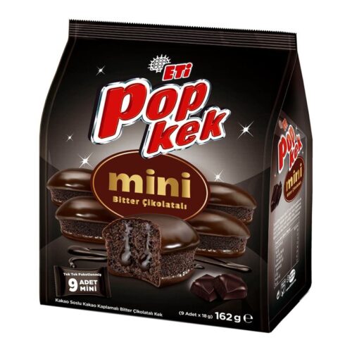 Eti Popkek Mini Bitter Çikolatalı 162 g