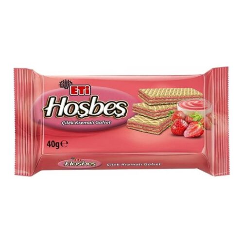 Eti Hoşbeş Çilek Kremalı Gofret 40 g