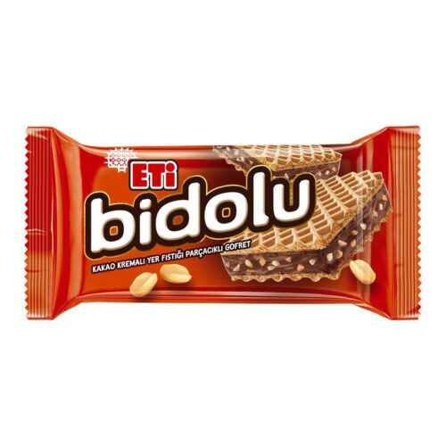 Eti Bidolu Kakao Kremalı Yer Fıstığı Parçacıklı Gofret 36 g