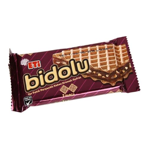 Eti Bidolu Fındık Kremalı Yer Fıstığı Parçacıklı Gofret 36 g