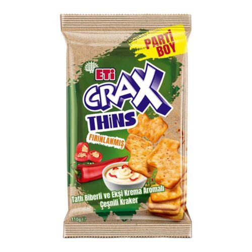 Eti Crax Thins Tatlı Biberli Kraker 35 g