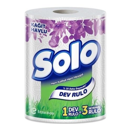 Solo Havlu Kağıt Dev Rulo Organik Bambu Katkılı 1=3Rulo