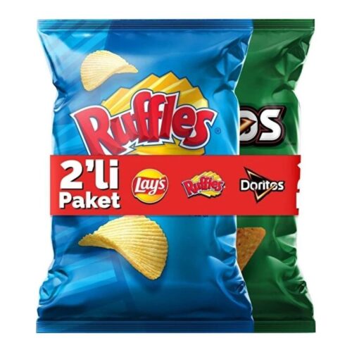 Doritos Taco Baharatlı 88 g Ruffles Orijinal 88 g İkili Paket