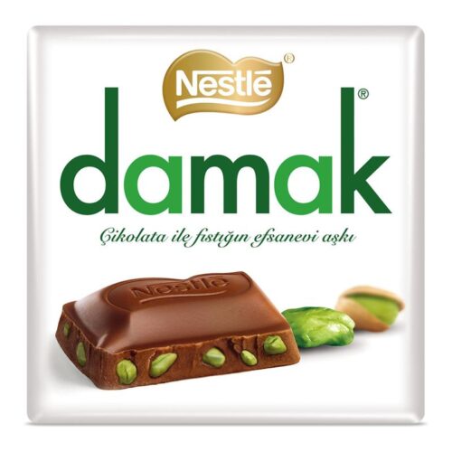 Nestle Damak Antep Fıstıklı Kare Çikolata 60 g