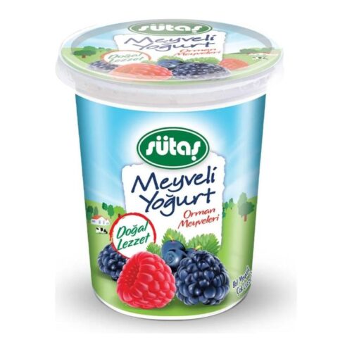 Sütaş Meyveli Yoğurt Böğürtlen Orman Meyveli 500 g