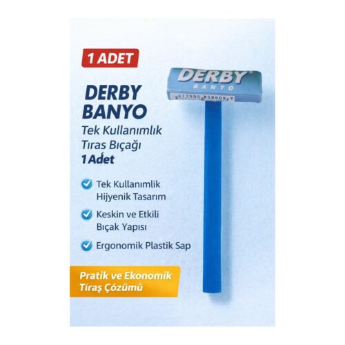 Derby Banyo Traş Bıçağı Tekli