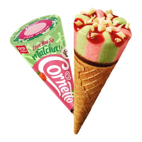 Algida Cornetto Disk Çilek Matcha 120 ml