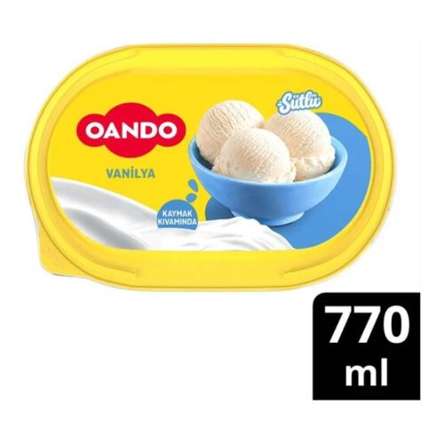 Oando Dondurma Antep Fıstığı Vanilya 770 ml
